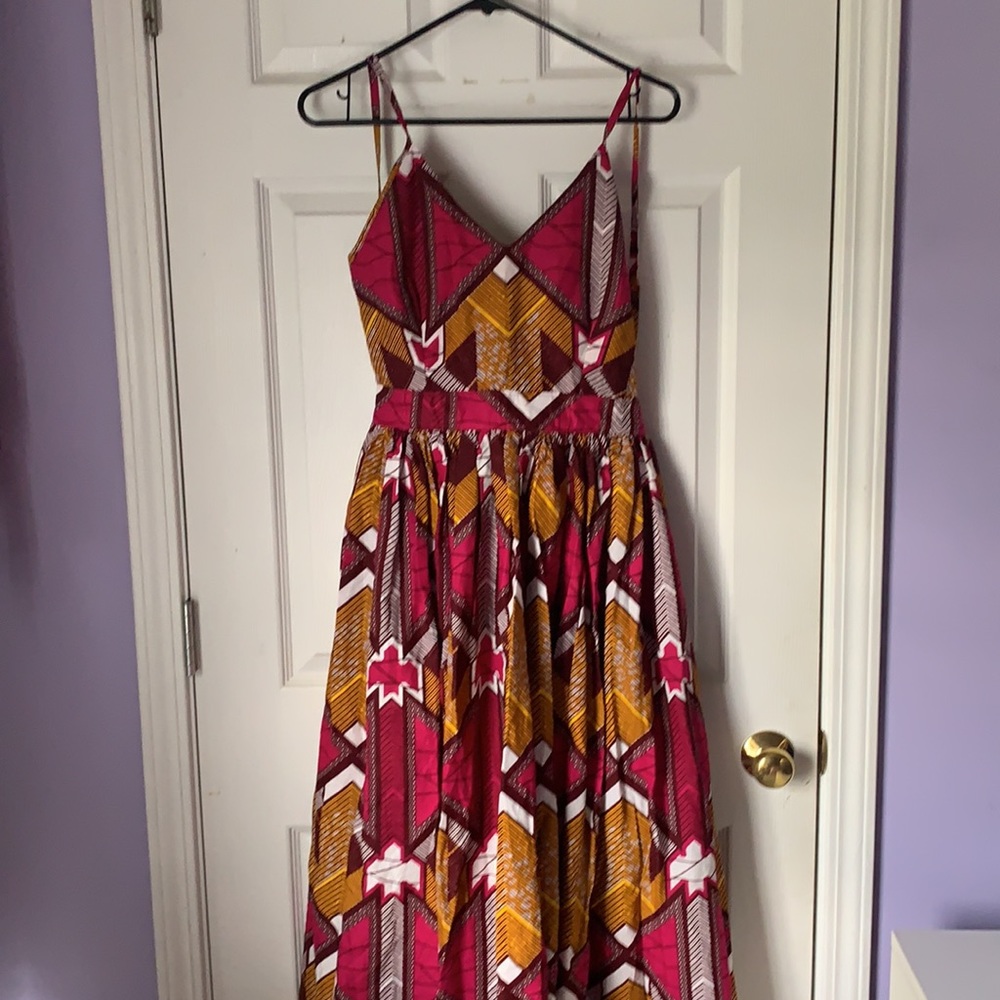 ‼️Sold‼️Ankara print maxi dress